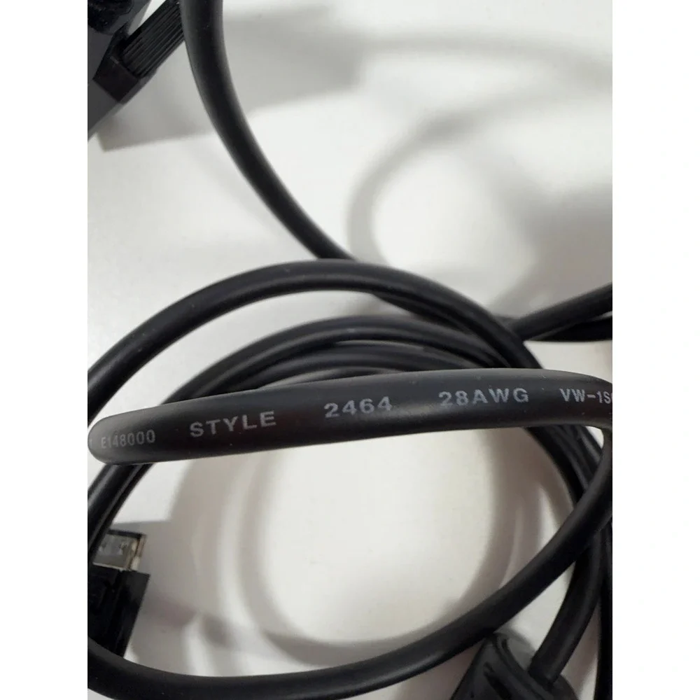 Hirose HRS to DB9 Female Serial Data Cable AWM 2464 28AWG Black Ferrite Bead
